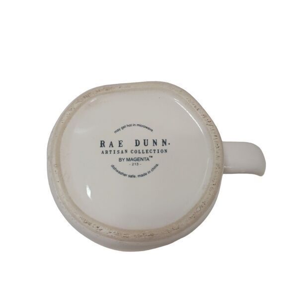 Rae Dunn Oversized Cup " NICE " Coffee Mug Tea WHITE Farmhouse Oversized Artsy - Picture 13 of 13